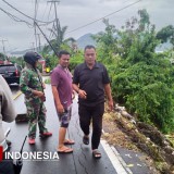 Longsor di Ternate Selatan Akibatkan Kerusakan Jalan, Tidak Ada Korban Jiwa