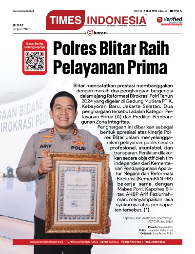 Edisi Jumat,20 Juni 2025: E-Koran, Bacaan Positif Masyarakat 5.0