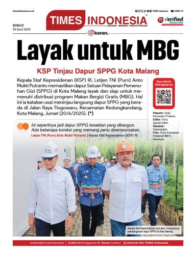 Edisi Jumat,20 Juni 2025: E-Koran, Bacaan Positif Masyarakat 5.0
