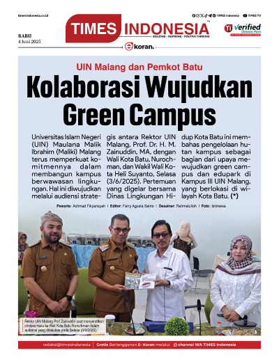 Edisi Rabu, 4 Juni 2025: E-Koran, Bacaan Positif Masyarakat 5.0