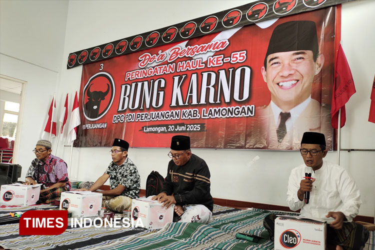 Haul Bung Karno ke-55, PDI Perjuangan Lamongan Gelar Khotmil Quran dan Tahlil
