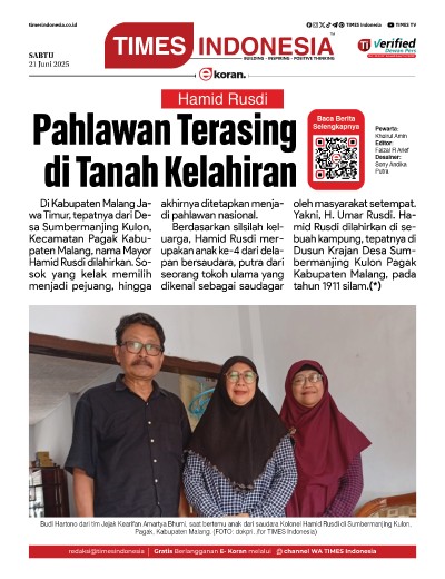 Edisi Sabtu, 21 Juni 2025: E-Koran, Bacaan Positif Masyarakat 5.0