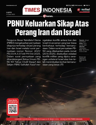 Edisi Sabtu, 21 Juni 2025: E-Koran, Bacaan Positif Masyarakat 5.0