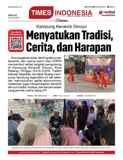 Edisi Minggu, 22 Juni 2025: E-Koran, Bacaan Positif Masyarakat 5.0