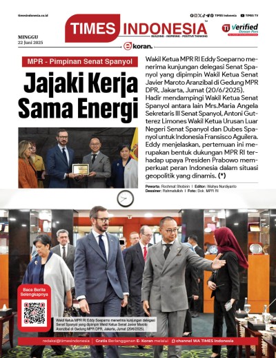 	Edisi Minggu, 22 Juni 2025: E-Koran, Bacaan Positif Masyarakat 5.0