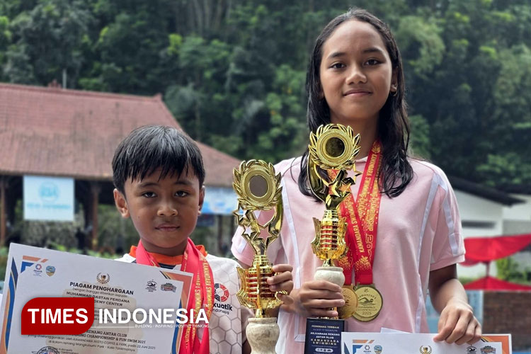 M Dastan dan Septiani Putri Ukir Prestasi di Kamandara Swimming Championship & Fun Swim 2025