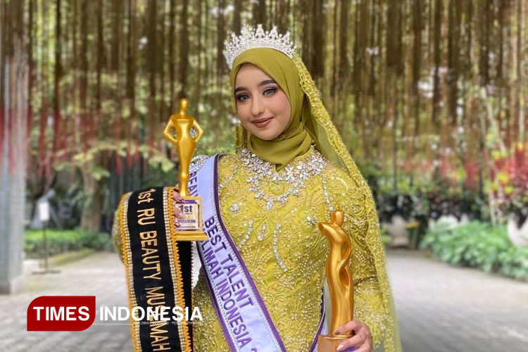 Nova Ahmad Tamimi, mahasiswi Unjani, sabet selempang Top 5 Beauty Muslimah Indonesia 2025. (FOTO: Nova for TIMES Indonesia)
