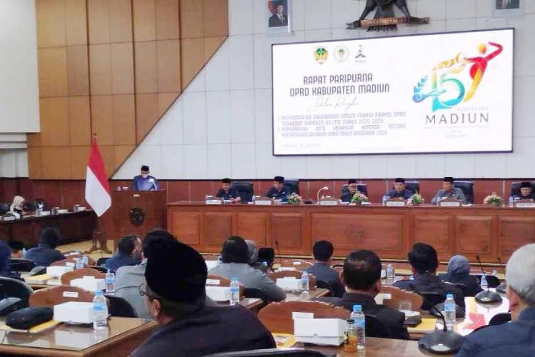 Bahas Raperda RPJMD, Begini Tanggapan Fraksi DPRD Kabupaten Madiun