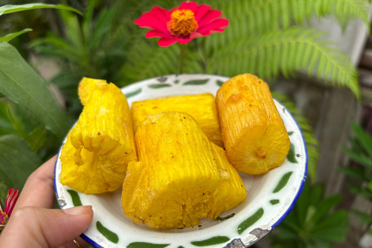 Singkong goreng kunyit, gurih dan lezat. (Foto: Khodijah Siti/TIMES Indonesia)