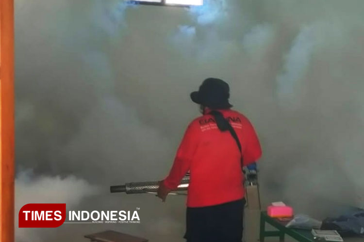 Gerak Cepat BAGUNA Lamongan Cegah DBD di Ponpes Nuur Al-Anwar