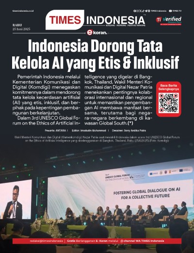 Edisi Rabu,25 Juni 2025: E-Koran, Bacaan Positif Masyarakat 5.0