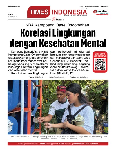 Edisi Rabu,25 Juni 2025: E-Koran, Bacaan Positif Masyarakat 5.0