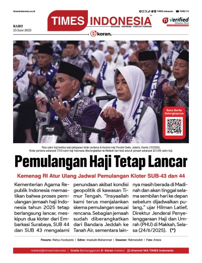 Edisi Rabu,25 Juni 2025: E-Koran, Bacaan Positif Masyarakat 5.0