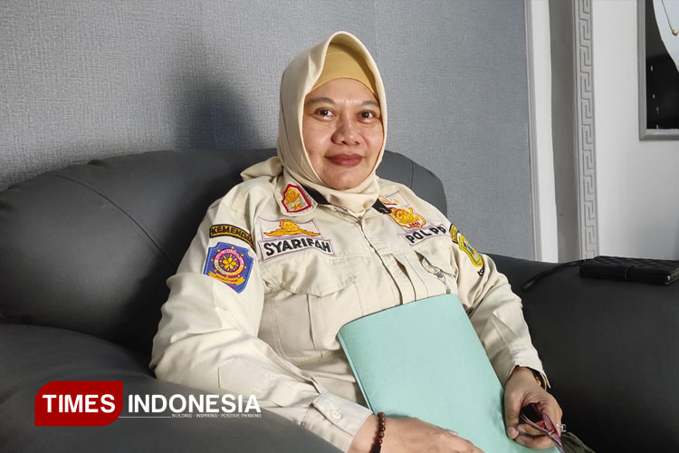 Kasatpol PP Banjarnegara Fajar Nida'ul Syarifah. (FOTO: Muchlas Hamidi TIMES Indonesia)