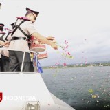 Suburkan Jiwa Patriotisme, Polresta Banyuwangi Tabur Bunga di TMP dan Selat Bali