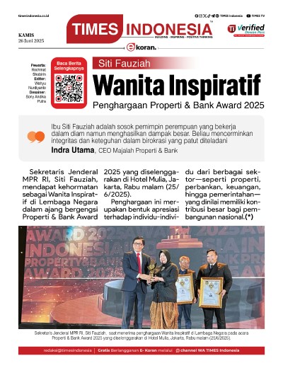 Edisi Kamis, 26 Juni 2025: E-Koran, Bacaan Positif Masyarakat 5.0