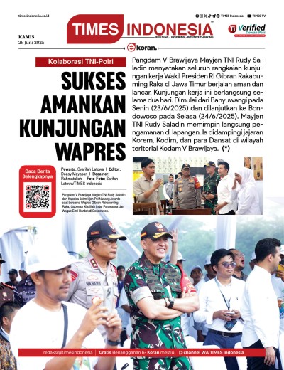 Edisi Kamis, 26 Juni 2025: E-Koran, Bacaan Positif Masyarakat 5.0