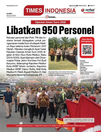Edisi Kamis, 26 Juni 2025: E-Koran, Bacaan Positif Masyarakat 5.0