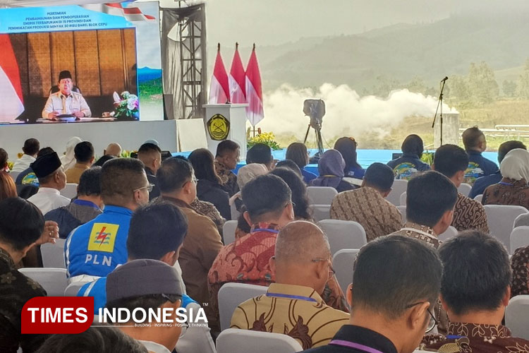 Presiden Prabowo Meresmikan PLTP Blawan Ijen Bondowoso Secara Virtual