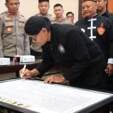 Menjaga 1 Suro, Polres Malang Gandeng Perguruan Silat