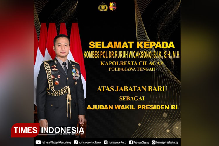 Kapolresta Cilacap Resmi Emban Tugas Baru sebagai Ajudan Wakil Presiden RI