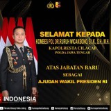 Kapolresta Cilacap Resmi Emban Tugas Baru sebagai Ajudan Wakil Presiden RI