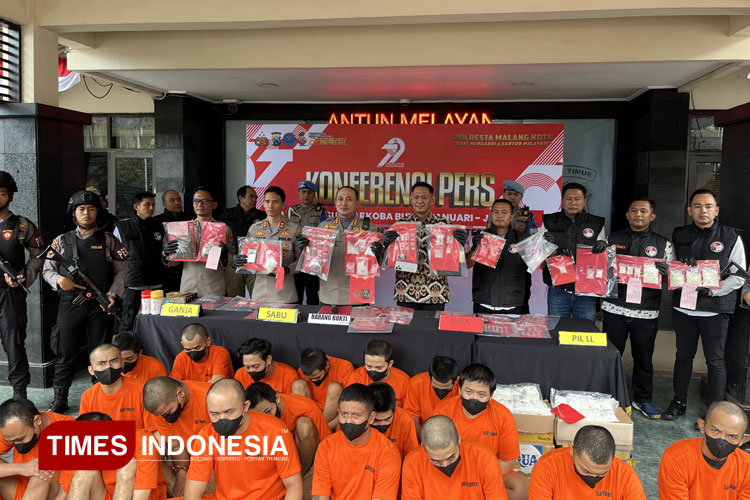 Sasar Kampus dan Tempat Hiburan, Polisi Ungkap Ratusan Kasus Narkoba di Malang