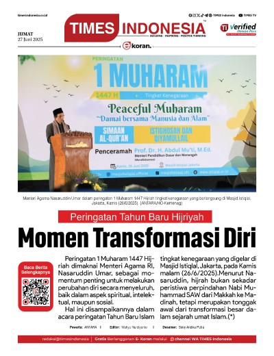 Edisi Jumat,,27 Juni 2025: E-Koran, Bacaan Positif Masyarakat 5.0