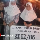 'Pocong' 'Tuyul' Ramaikan Pawai Obor Tahun Baru Islam di Cianjur