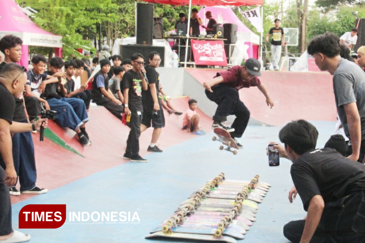 Go Skateboard Day 2025 Kediri, Puluhan Skater Jawa Timur Ramaikan Skatepark Gumul