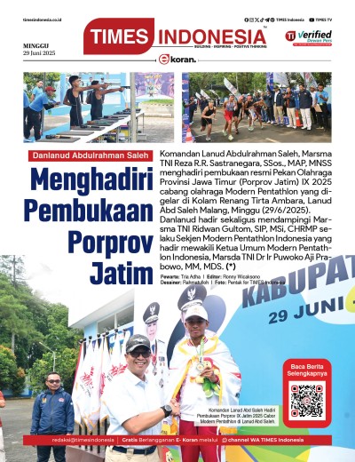 Edisi Minggu, 29 Juni 2025: E-Koran, Bacaan Positif Masyarakat 5.0