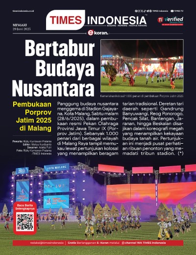 Edisi Minggu, 29 Juni 2025: E-Koran, Bacaan Positif Masyarakat 5.0