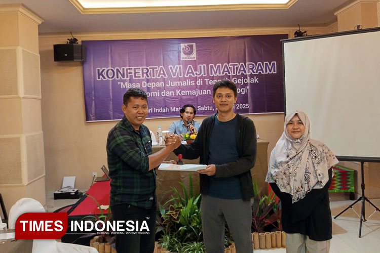 Konferta VI Berjalan Alot, Wahyu-Susi Terpilih Pimpin AJI Mataram 2025-2028