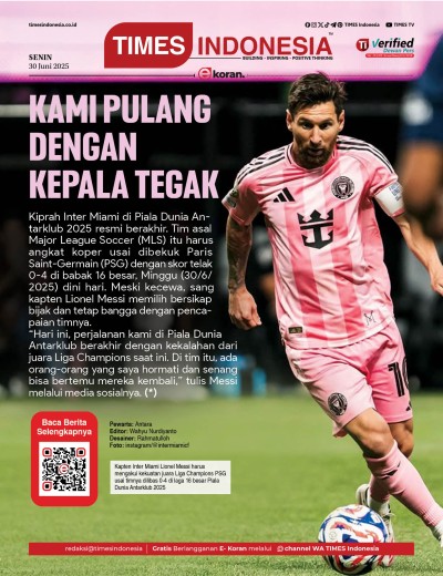 Edisi Senin,,30 Juni 2025: E-Koran, Bacaan Positif Masyarakat 5.0