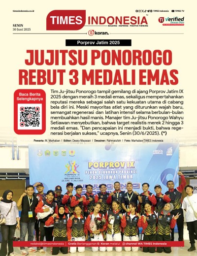Edisi Senin,,30 Juni 2025: E-Koran, Bacaan Positif Masyarakat 5.0