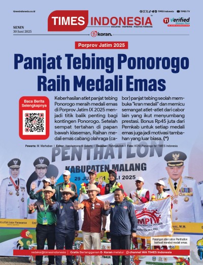Edisi Senin,,30 Juni 2025: E-Koran, Bacaan Positif Masyarakat 5.0