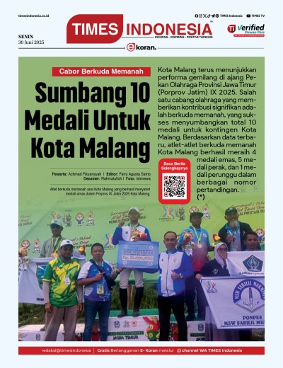 Edisi Senin,,30 Juni 2025: E-Koran, Bacaan Positif Masyarakat 5.0