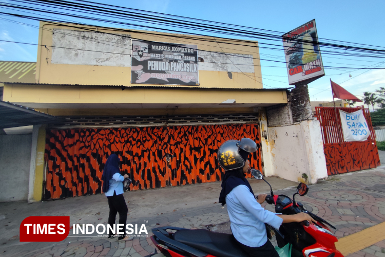 Markas MPC PP Mojokerto Raya yang terletak di jln. Pahlawan, Kota Mojokerto, Senin (30/6/2025). (Foto: Theo/TIMES Indonesia)