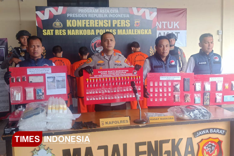 Tanpa Ampun di Tanah Majalengka, 14 Tersangka Narkoba Tersungkur