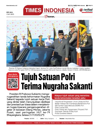 Edisi Selasa, 1 Juli 2025: E-Koran, Bacaan Positif Masyarakat 5.0
