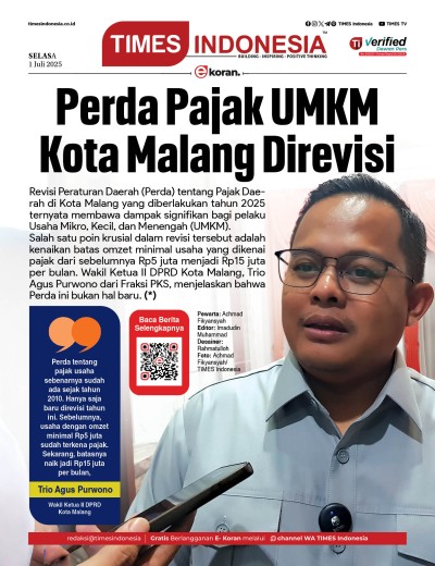 Edisi Selasa, 1 Juli 2025: E-Koran, Bacaan Positif Masyarakat 5.0