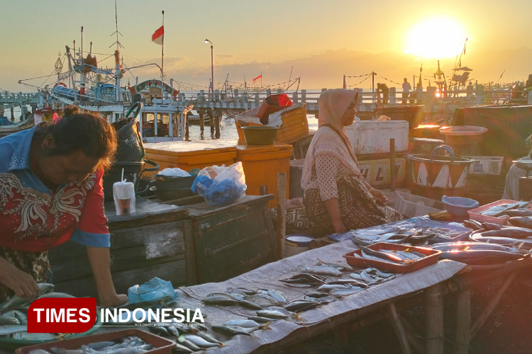 Suasana pagi di TPI Mimbo Situbondo, Selasa (01/07/2025). (Foto: Hainor Rahman/TIMES Indonesia).