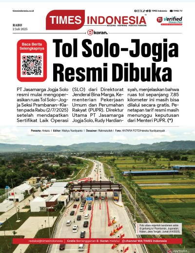 	Edisi Rabu,2 Juli 2025: E-Koran, Bacaan Positif Masyarakat 5.0
