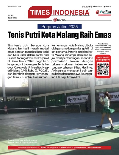 Edisi Rabu, 2 Juli 2025: E-Koran, Bacaan Positif Masyarakat 5.0