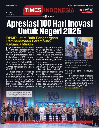 Edisi Kamis, 3 Juli 2025: E-Koran, Bacaan Positif Masyarakat 5.0