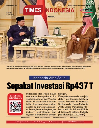 Edisi Rabu, 3 Juli 2025: E-Koran, Bacaan Positif Masyarakat 5.0