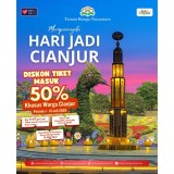 Hari Jadi Cianjur ke-348, Taman Bunga Nusantara Beri Diskon Spesial untuk Warga Lokal