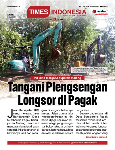 Edisi Kamis, 3 Juli 2025: E-Koran, Bacaan Positif Masyarakat 5.0
