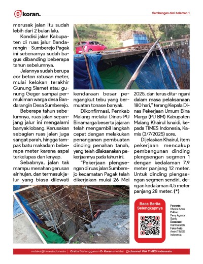 Edisi Kamis, 3 Juli 2025: E-Koran, Bacaan Positif Masyarakat 5.0