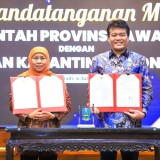 Gubernur Jatim Khofifah Tandatangani MoU Pendirian Pusat Instalasi Karantina Terpadu